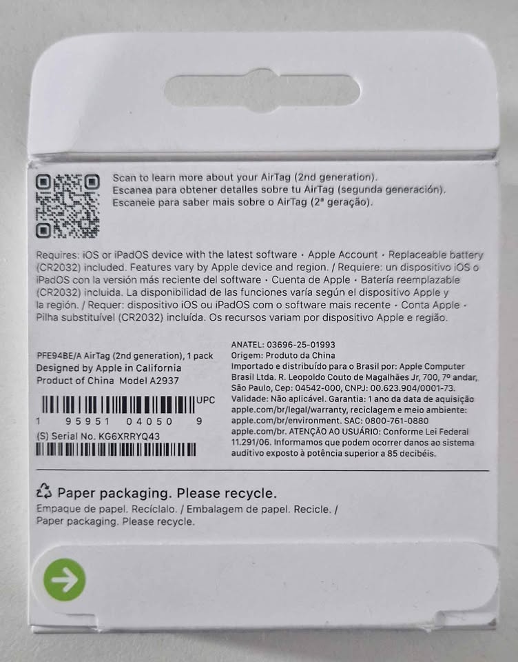 Apple Air tag gen 2