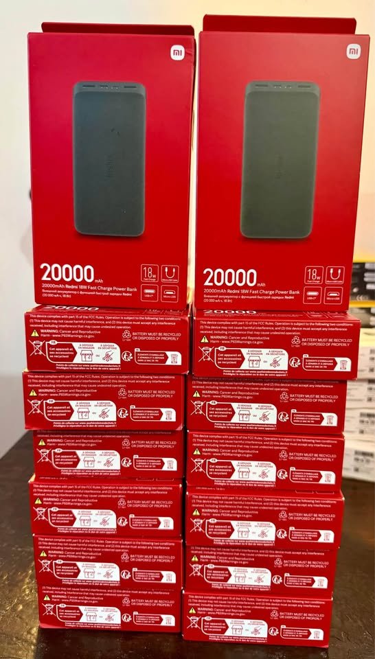 Cargador Portátil Xiaomi Redmi 20000mAh 18W POWER BANK Nuevo Sellado