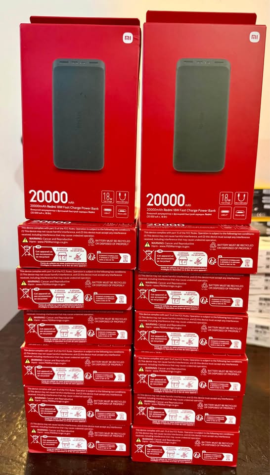 Cargador Portátil Xiaomi Redmi 20000mAh 18W POWER BANK Nuevo Sellado