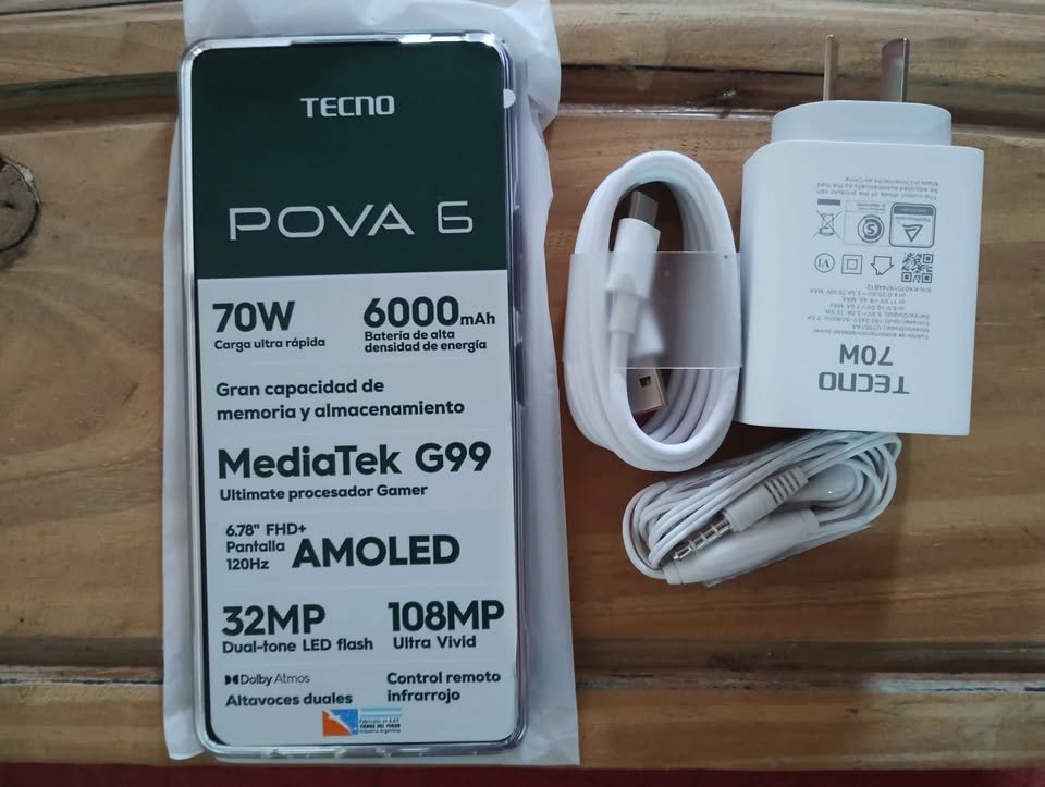 Tecno pova 6 gamer nuevo sin uso 12 GB 256