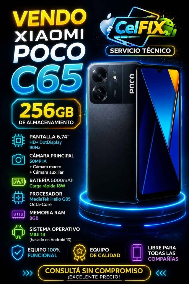 Xiaomi Poco C65 – 256gb