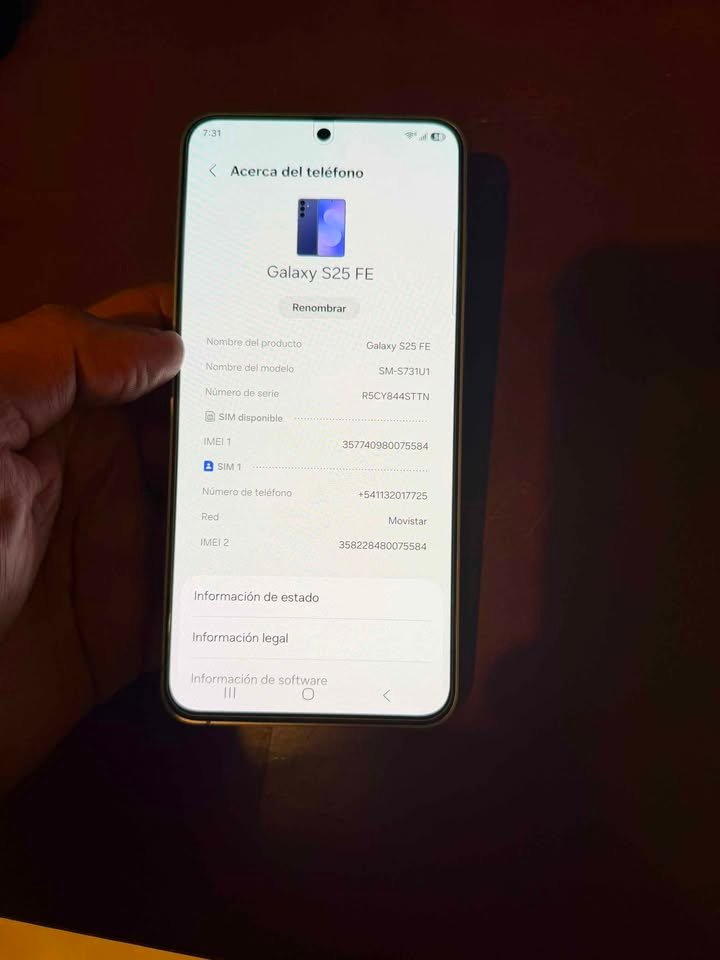 Samsumg s25 fe 📱 256 gb de almacenamiento ✅️ Esim ✅️ Caba 📍