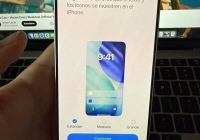 iPhone 17 Pro gris en impecable estado para repuesto, todo original. Tiene la cuenta