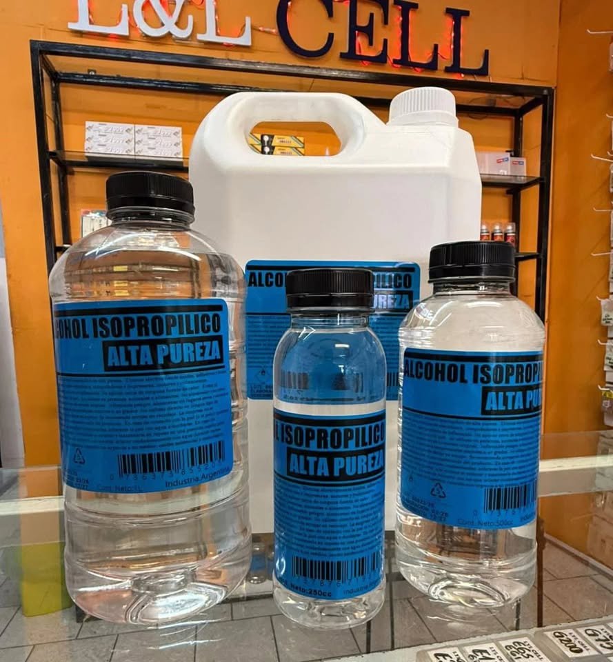 Alcohol Isopropilico Alta Pureza 1000cc 500cc 250cc