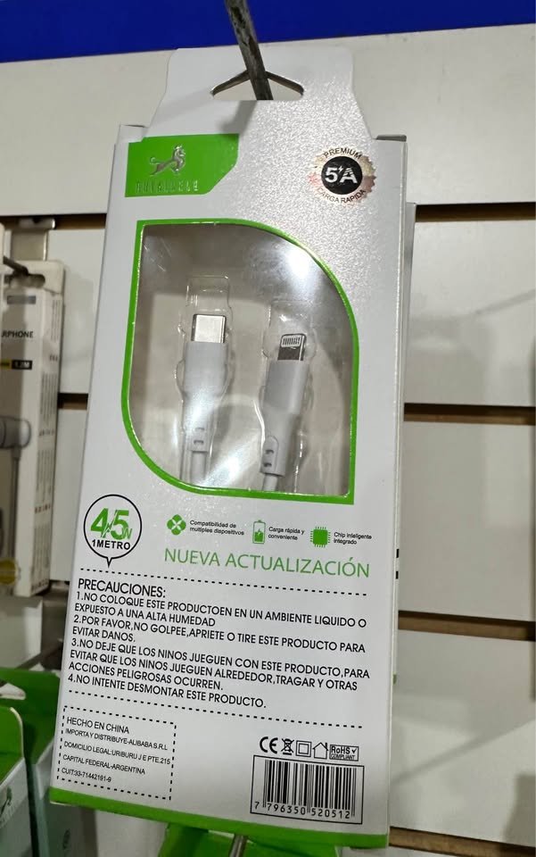 Cable Lightning (iPhone) a Tipo C