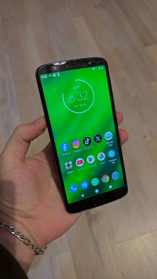 MOTO G6 PLUS LIBRE 64GB 4GB RAM ANDROID 9 ASTILLADO