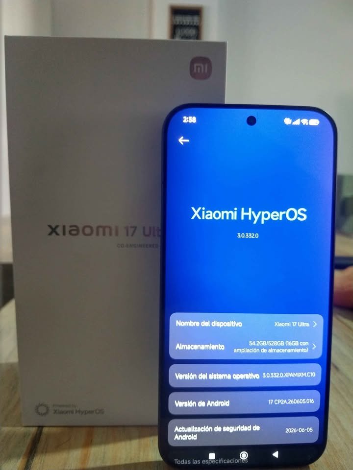 Xiaomi 17 Ultra global 16/512 impecable en caja completo. Valor USD.