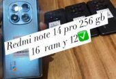 Redmi note 14 pro Equipos libres de fábrica impecables 256 GB 12 y 16 de ram ✅