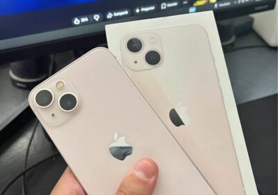 iPhone 13 con caja 78% y 128Gb en 350mil (unico detalle no le anda la selfie pero si el face id)