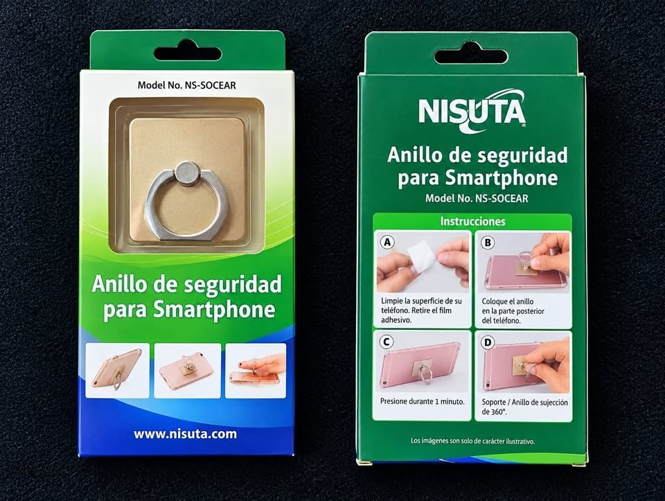 Anillo metalico para celular !! Nisuta