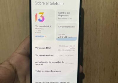 $110 redmi note 10 pro 128 GB con detalle en la tapa no afecta El uso libre de fabrica (Caba)