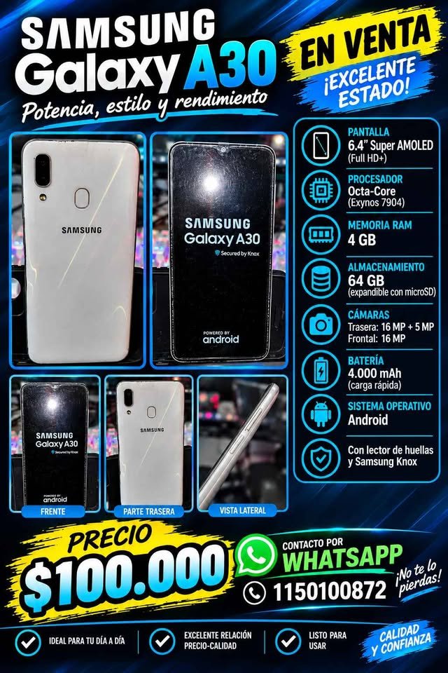 Samsung A30 Libre