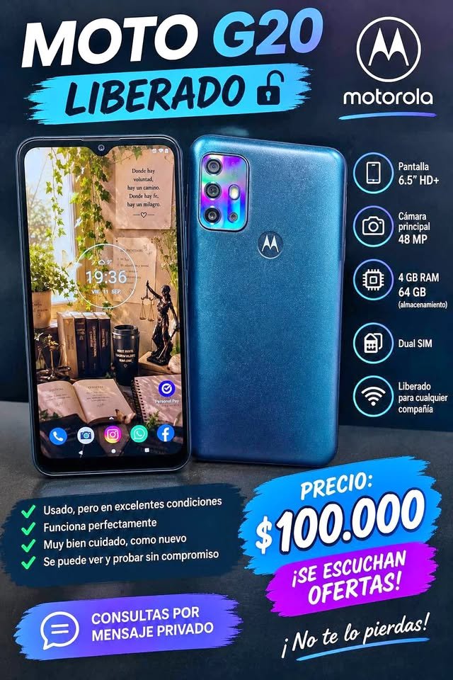 Celular moto g20