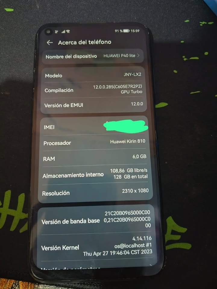 xuawei p40 lite libre 128/ 6 de ram