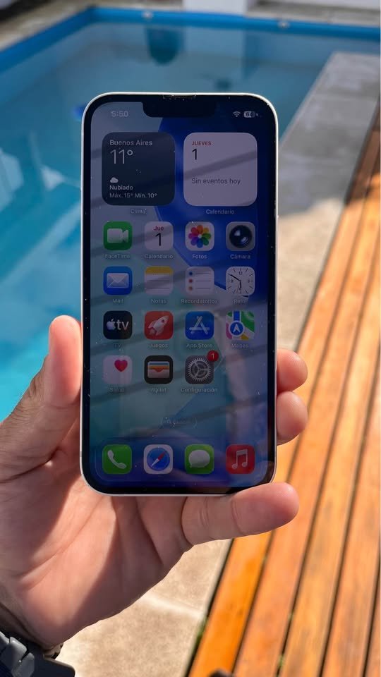 iPhone 13 128GB Blanco – 81% Batería Original – Impecable- hoy