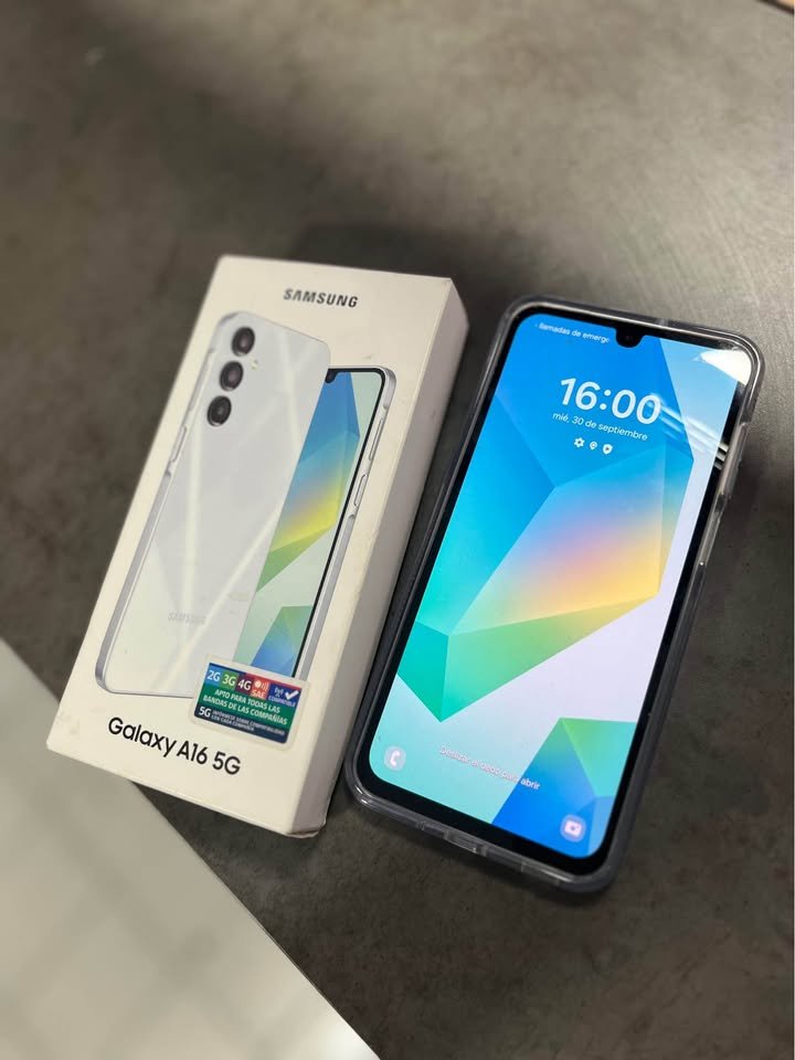 Samsung A16 5g con caja funda y cargador