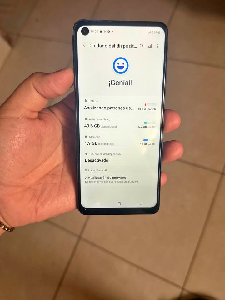 Vendo Samsung a21s liberado de 64gb y 4 de ram $120.000